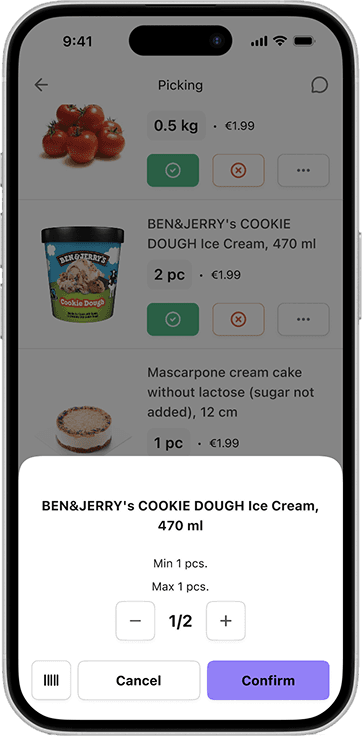 Picking Screen Redesign screenshot 3